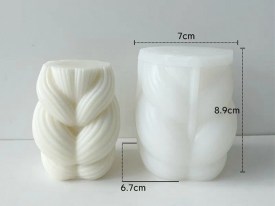 Molde silicona vela enlazada tejida